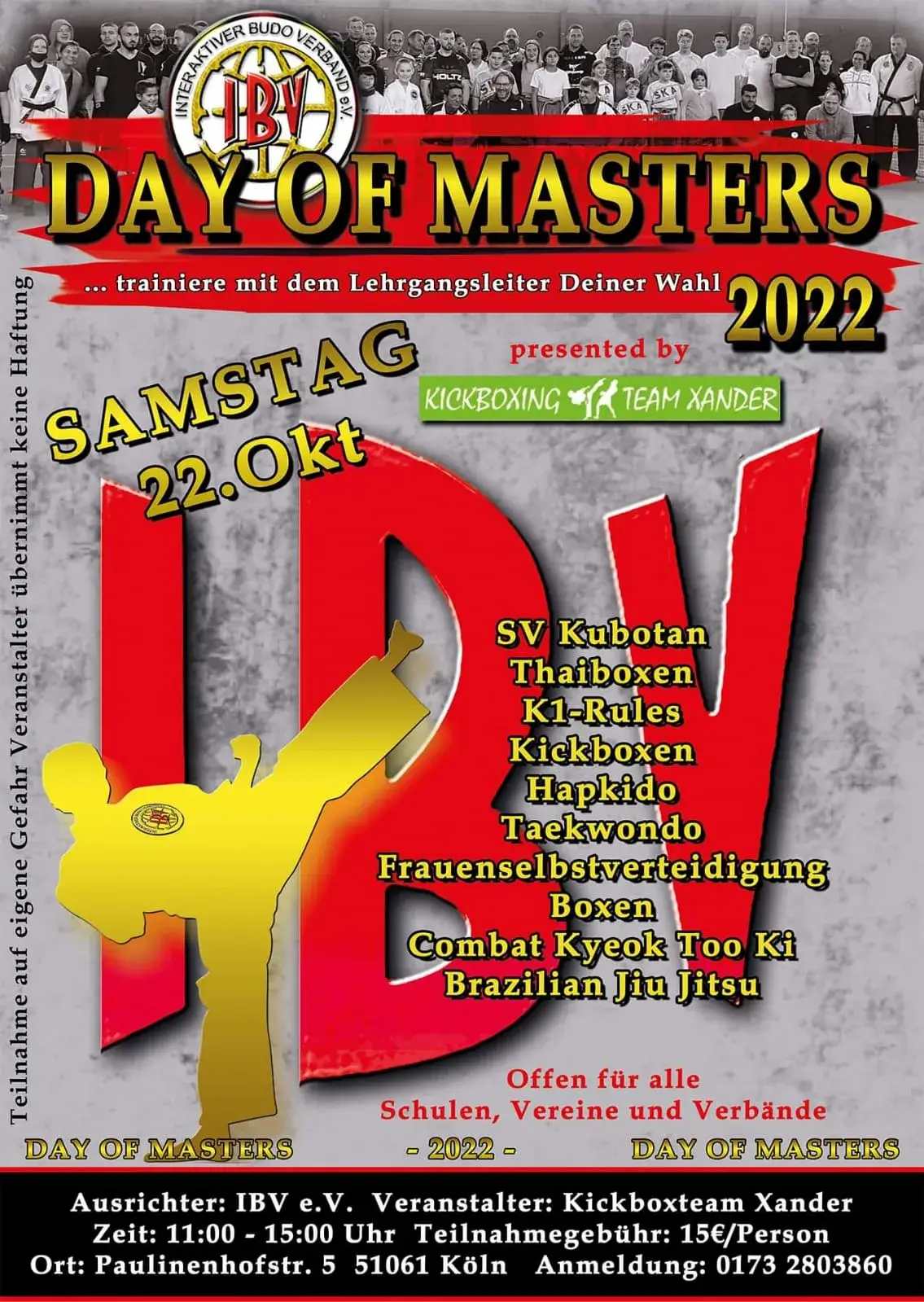 Day of Masters des IBV 2022 in Köln 
